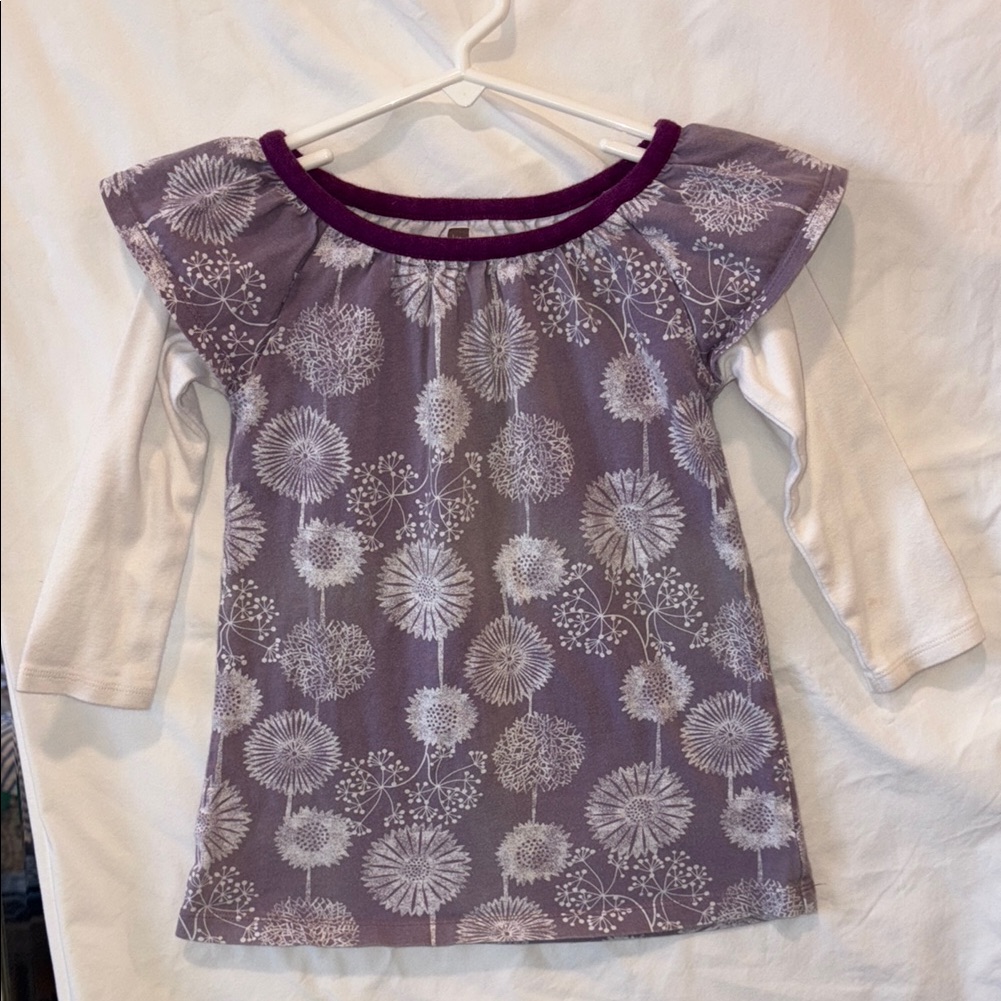 Tea Collection Purple Floral Baby Dress